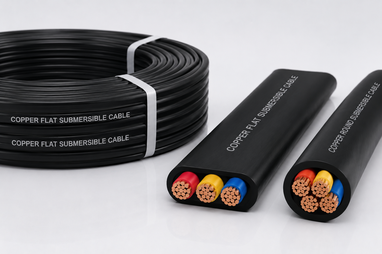 Copper Flat & Round Submersible Cables